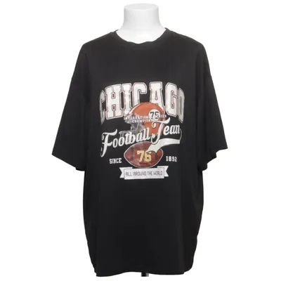 T-shirt (Svart, Flerfärgad) från Shein Elastan, Polyester