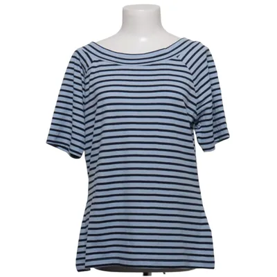 T-shirt (Blå, Sort) fra Multiblu Bomuld, Elastan, Polyester