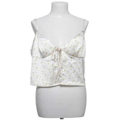 Crop top (White, Yellow, Green) from NA-KD Elastane, Polyester