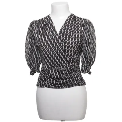 Wikkelblouse (Zwart, Wit) van Morgan de Toi