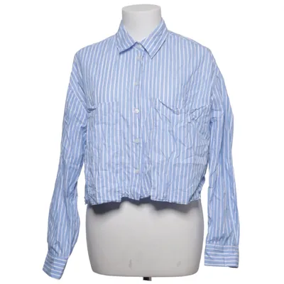 Shirt (Blauw, Wit) van Pull & Bear Katoen