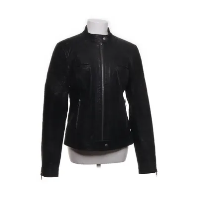 Läderjacka (Svart) från Desires Bomull, Skinn, Polyester