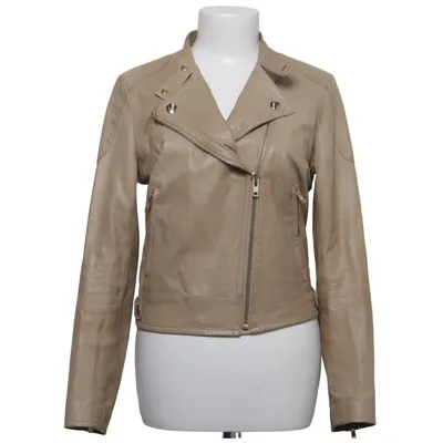 Bikerjack (Beige) van Yves Salomon Acetaat