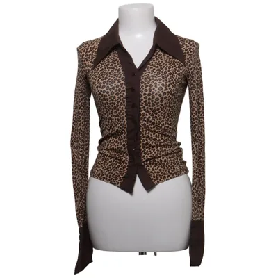 Wickelbluse (Braun, Beige) von Tally Weijl