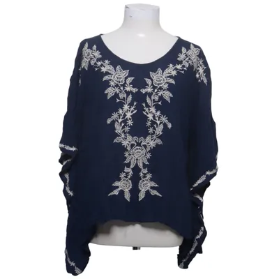 Haut (Bleu) de Apricot Coton, Viscose