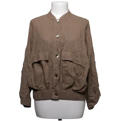 Jakke (Brun) fra Zara Linned, Viscose