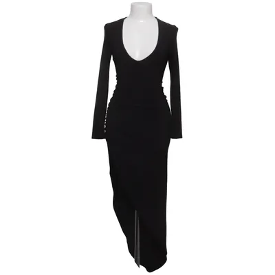 Kjole (V Neck Ruched Slit Dress) fra NLY One Elastan, Polyester
