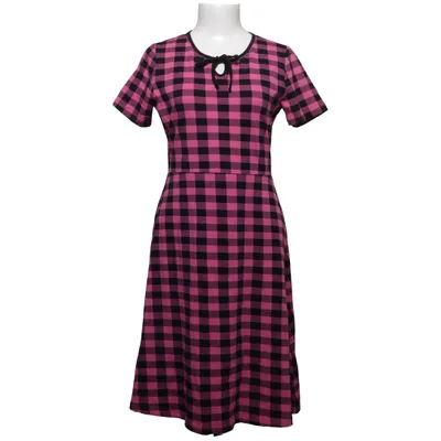 Jurk (Roze, Zwart) van Pussy Deluxe Katoen, Elastaan