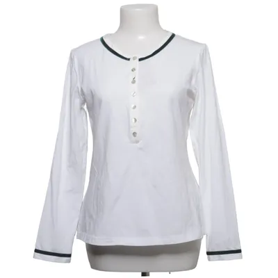 Henley T-shirt (Hvid) fra H. Moser Bomuld, Elastan