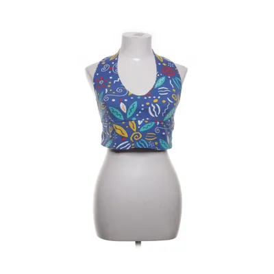 Halternecktopp (Blå, Flerfärgad) från Company Bomull, Elastan