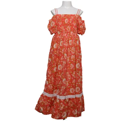 Jurk (Rood, Roze, Wit) van Haute Hippie Katoen, Metallvezel, Polyester