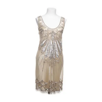 Cocktailklänning (Beige, Silverfärgad) från Belle by Oasis Nylon, Polyester