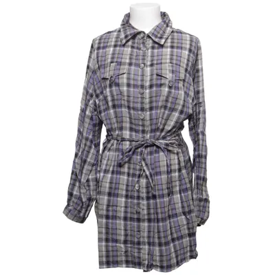 Skjortklänning (Lila, Grå, Vit) från Halens Bomull