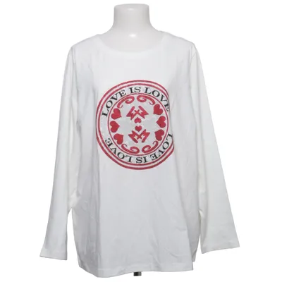 Lange mouwen shirt (Wit) van Rick Cardona Katoen, Elastaan
