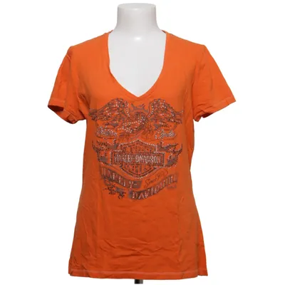 T-shirt (Orange) från Harley Davidson Bomull, Elastan