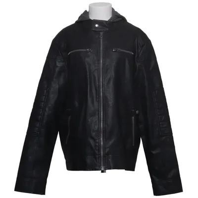 Jacket (Black, Gray) from Livergy Faux leather