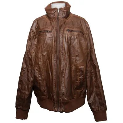 Jacket (Brown) from Mauro Ferrini Polyester, Polyurethane
