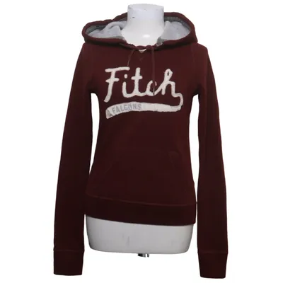 Huvtröja (Röd) från Abercrombie & Fitch Bomull, Polyester