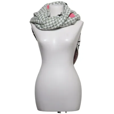 Infinity scarf (White, Pink, Green) from Zwillingsherz Acrylic, Cotton