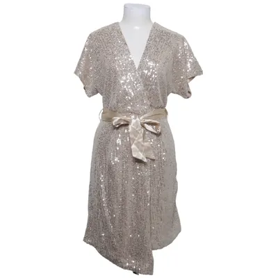 Cocktailkjole (Beige) fra Closet London Elastan, Polyester