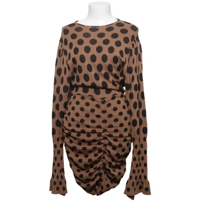 Dress (Brown, Black) from Zara Polyamide, Viscose