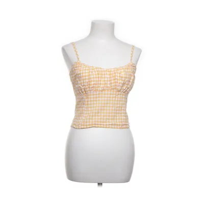 Crop top (Gul, Vit) från Pimkie Bomull, Linne