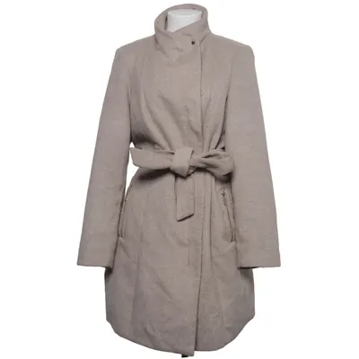 Coat (Beige) from Vero Moda Polyester, Wool