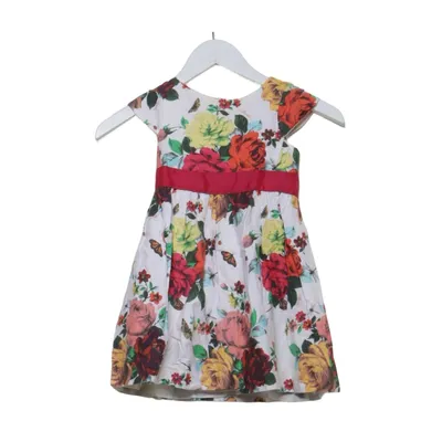 Jurk (Wit, Meerkleurig) van Baker by Ted Baker Katoen, Elastaan, Nylon, Polyester