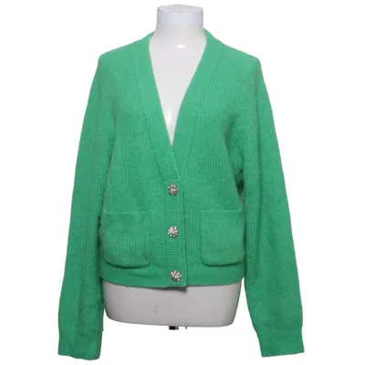 Cardigan (Grøn) fra Ganni Alpacauld, Elastan, Merinould, Polyamid