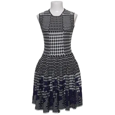 Dress (Black, White, Blue) from Roman Silk