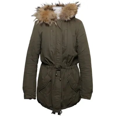 Parkas (Grön) från IQ+ Berlin Acetat, Bomull, Polyamid, Polyester