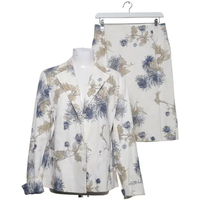 Skirt suit (White, Blue, Beige) from Vittoria Verani Acetate, Cotton, Elastane