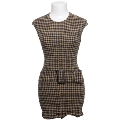 Jurk (Zwart, Beige) van Zara Katoen, Elastaan