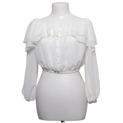 Crop top (Blanc) de Voyelles Polyester