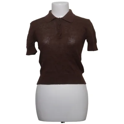 Pull-over (Marron) de Massimo Dutti Coton, Lin