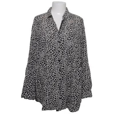 Bluse (Sort, Hvid) fra Just White Viscose