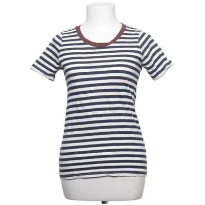 T-shirt (Blå, Hvid) fra Gina Tricot Bomuld