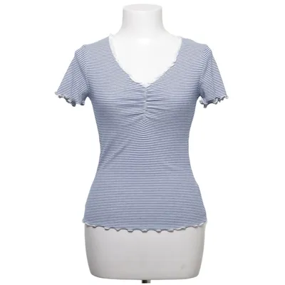 Topp (Blå, Vit) från Holly & Whyte by Lindex Elastan, Polyester, Viskos