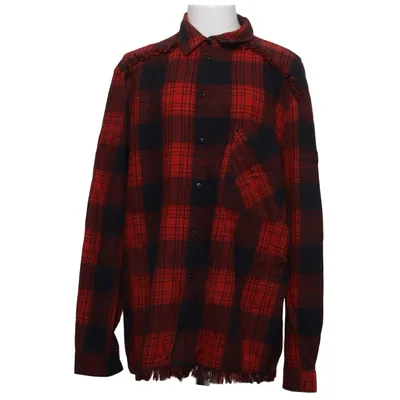 Flannel shirt (Red, Black) from Bershka_BSKGIRL