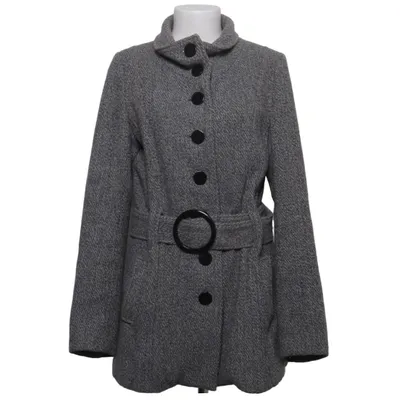 Coat (Gray) from Cubus Polyester, Viscose, Wool