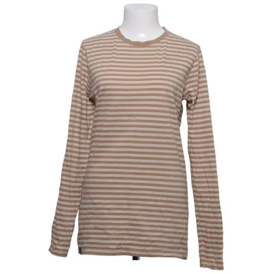 Langærmet t-shirt (Beige, Hvid) fra Dedicated Bomuld