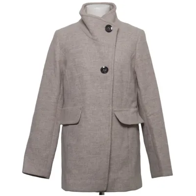 Manteau (Beige) de Caroll Polyamide, Polyester, Laine