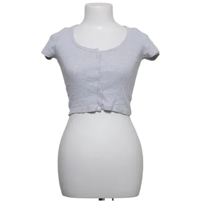Crop top (Grå, Vit) från Brandy Melville Bomull