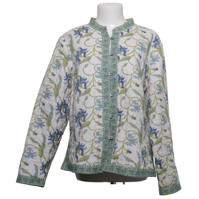 Strickjacke (Grün, Blau, Weiß) von DW Shop Baumwolle, Polyester