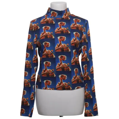 Langærmet t-shirt (Blå, Flerfarvet) fra Lazy Oaf Bomuld, Elastan