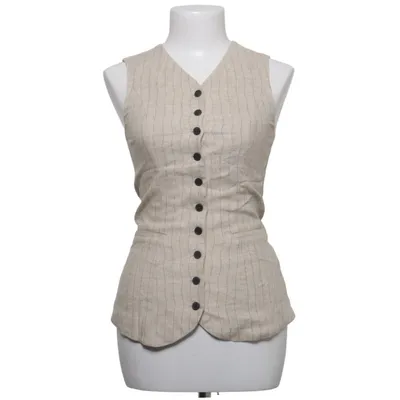 Suit vest (Beige) from Divided by H&M Linen, Polyester, Viscose