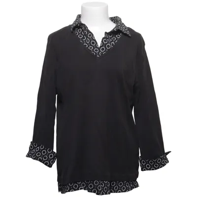 Långärmad t-shirt (Svart, Vit) från XLNT Woman