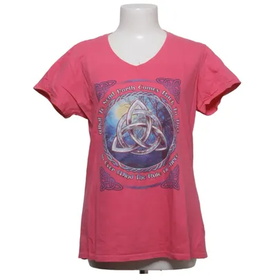 T-shirt (Pink, Multicolored) from Anvil Cotton