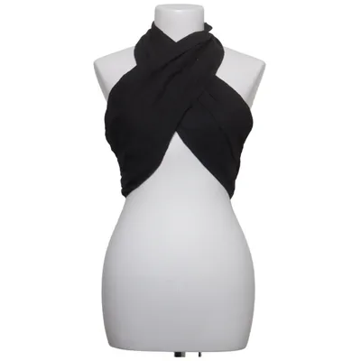 Halterneck top (Sort) fra PrettyLittleThing Bomuld