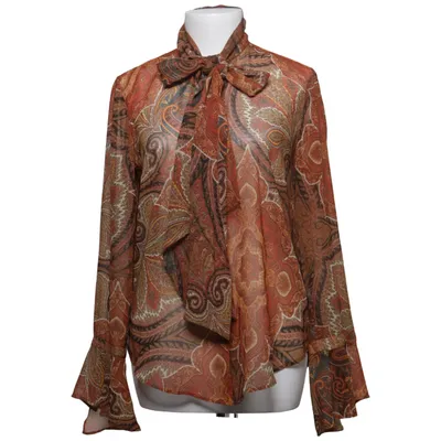 Blus (Röd, Brun, Flerfärgad) från Zara Woman Polyester